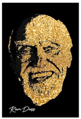 MURABE Ram Dass Porträt Leinwand Poster Wandkunst Dekor Druck Bild Gemälde für Wohnzimmer Schlafzimmer Dekoration ungerahmt 30 x 45 cm
