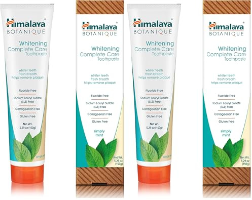 Himalaya Whitening Simply Mint Strenghtens Teeth 100% Vegetarian and Vegan Friendly- 150g (Packung mit 2)