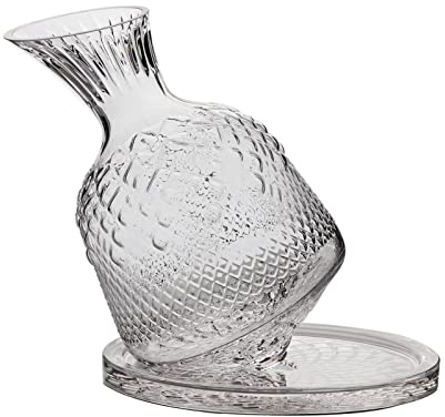 ZzzaNa Decanter for Vino Rotante Bicchiere for Vino Bicchiere for Vino Bicchiere for Vino Contenitore for Vino in Cristallo for Anniversario Brocca