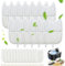 12 Set Katzenbrunnen Filter für 4L Trinkbrunnen,12 Stück Kohlefilter und 24 Stück Schaumstofffilter für 4L Katzenbrunnen Ersatzfilter mit Harz und Aktivkohle