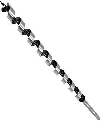 Holzschlangenbohrer 30mm Ø x Länge 460mm (Balkenbohrer, Form Lewis, Spiralbohrer, mit Sechskantschaft)