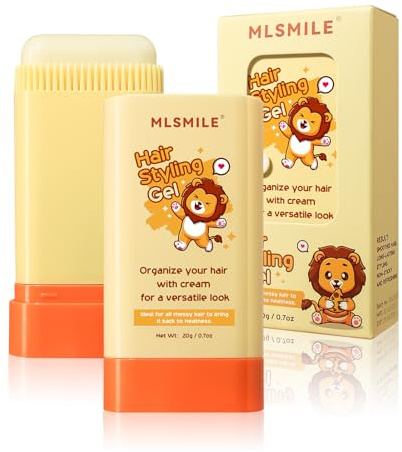 MLSMILE Haarwachsstift für Baby-Styling, 2-in-1-Design | Integrierter Kamm, Glatt, Feuchtigkeitsspendend, Nicht fettend, Kompakt und tragbar