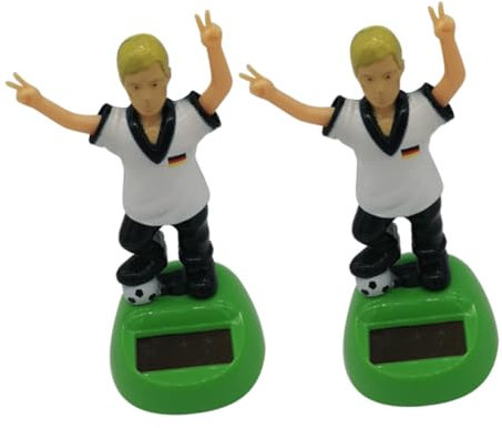 MAGICLULU 2stücke Schaukel-autodekoration Autoornament Auto-innendekoration Auto-innengeschenk Solarbetriebenes Fußball Thema Jungen Design Desktop Ornament