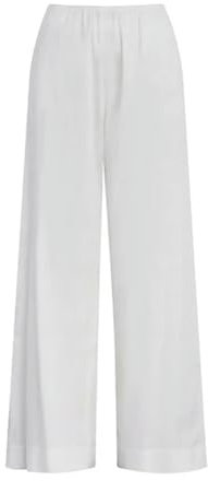 Hose mit weitem Bein für Damen, elastisch, niedrige Taille, lockere Baggy-Hose mit Taschen, Y2K-2000er-Jahre, weiße Jogginghose, Streetwear – wie auf dem Foto Gezeigt – L