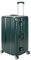 Travelhouse London XL Koffer Sport · Aluminium Rahmen & PC Hartschale ·Reisekoffer · 2X TSA Zahlenschloss · 4X 360° Doppelrollen · 43x36x76cm · Vol. 115L · Farbe: Grün