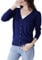 Mooncolour Womens 24 Colors Knit Outwear Autumn Cardigan Sweater, Navy, UK 8-10