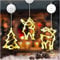 Festicy 3er Set LED Weihnachtsdeko Fenster 2025 I Fensterdeko Weihnachten Weihnachtsbaum, Weihnachtsmann, REH, mit Saugnapf I Fensterbeleuchtung Weihnachten I Beleuchtete Weihnachtsdeko Innen Fenste
