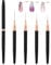 5 Pcs Nail Liner Brush Nail Art 4mm/8mm/12mm/20mm/25mm Nail Detail Brush for Fine Drawing, Long Lines, Thin Details, Precision Detail