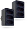 feletec 3-fach Steckdosenadapter 3x Euro, schwarz, 2 Stück, Mehrfachstecker, Mehrfachsteckdose