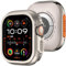Amizee 2 in 1 Metallo Cover Compatibile con Apple Watch Ultra 2/Ultra 49mm, Rigida PC Anti-Graffio Metallo Cornice con Copertura Posteriore Protezione Custodia per iWatch 49mm, Titanio
