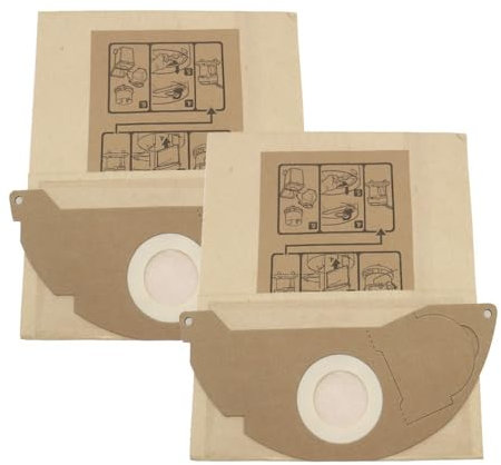 Compatible Avec Karcher, Filtre D'aspirateur, Sac À Poussière MV2, Sac En Papier A2004, Sac Poubelle WD2 Et A2000 2003 2004(2pcs)