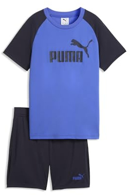 PUMA Jungen Essentials No. 1 Logo Poly T-Shirt und Shorts Set