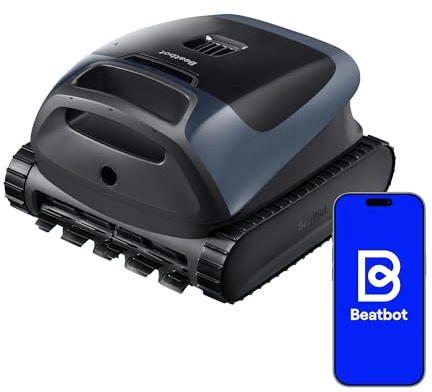 Beatbot Sora 30 Robot Piscina Senza Fili pareti e Fondo,Linea d'Acqua,Blu | Pareti e Fondo, Linea d'Acqua,Piattaforme,Robot Piscina Senza Fili,Parcheggio in Superficie, App, Filtrazione ultrafine, 5L