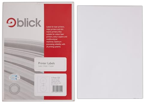 Blick Drucker 270010 117 mm CD-Label (100 Stück Blatt)