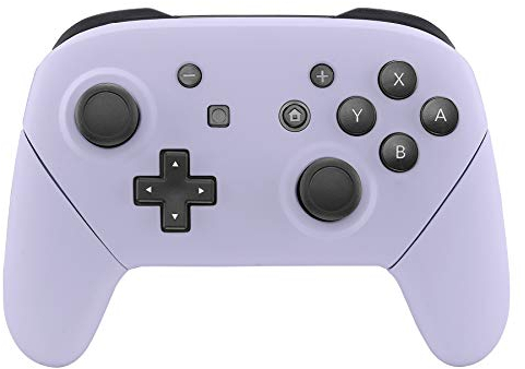 eXtremeRate Coque Manette pour Nintendo Switch Pro,Coques Avant Arrière Poignées Grips pour Switch Pro Controller,Violet Clair
