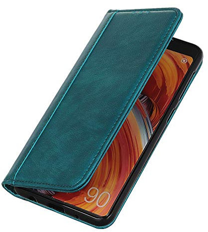 BRAND SET Hülle für ZTE Axon 10 Pro Brieftasche Handyhülle Kunstleder Flip Case mit sicherer Magnetverschlussverriegelung und Stent-Funktion,geeignet für ZTE Axon 10 Pro (Grün)
