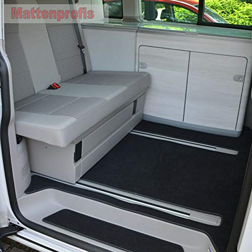 Mattenprofis Premium Velour Fußmatten komplett für VW T6.1 California Coast Küche ab Bj.2020