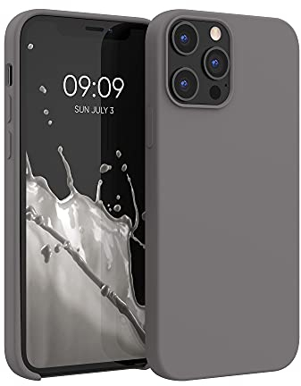 kwmobile Case Compatible with Apple iPhone 12 Pro Max Case - TPU Silicone Phone Cover with Soft Finish - Stone Dust
