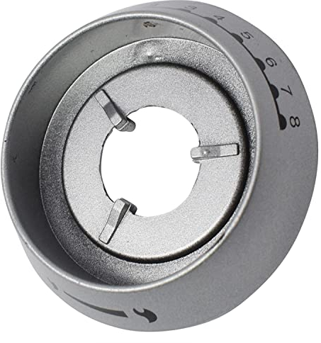 sparefixd Top Oven Control Knob Outer Silver Bezel to Fit Hotpoint Cooker