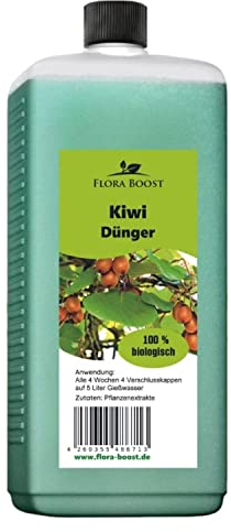 Flora Boost Kiwi Dünger Flora Boost 500ml I Für bis zu 100L Gießwasser I Obstbaum Dünger für alle Kiwi Pflanzen Sorten I Flüssiger Blatt- & Wurzeldünger I 100% natürlicher Pflanzendünger