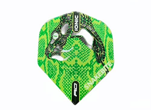 S.D. RedDragon Flights Snakebite Grün breit 3 Stück