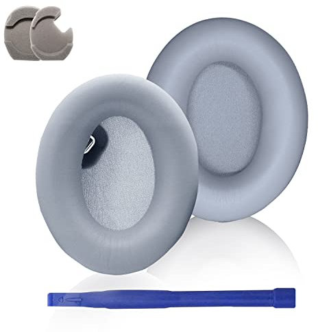Adhiper WH-1000XM4 - Almohadillas para auriculares inalámbricas compatibles con Sony WH-1000XM4, almohadillas para auriculares inalámbricos, piezas de repuesto para auriculares (gris)