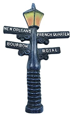 New Orleans USA 3D Straßenlicht Kühlschrankmagnet Souvenir Geschenk, Harz, handgefertigt, New Orleans Kühlschrankmagnet Home & Kitchen Decoration Collection