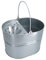 Cubo de metal galvanizado para fregona de 16 litros, para cocina, baño, hogar, limpieza de suelos