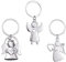 3 Pièce Porte-Clés Ange, Pendentif Ange Gardien, Porte-Clé Gardien, Ange Gardien Porte-Clés avec Pendentif, Porte-Clés en Forme D'ange, Souvenirs pour la Famille et les Amis