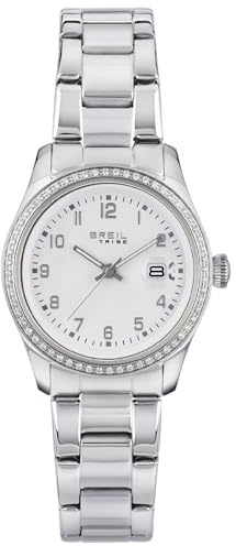 Breil Uhr Damen, Armband aus Stahl, Gehäusedurchmesser 30 cm | Sammlung CLASSIC ELEGANCE, Uhrwerk Quartz Analog, Wasserbeständig bis 50 Meter, Schmuck als Geschenkidee Damen
