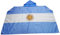AZ FLAG - Umhangflagge Argentinien - 150x90 cm - Argentinische Cape Fahne 100% Polyester mit integrierten Ärmeln und Kapuze - Body Flag 80g