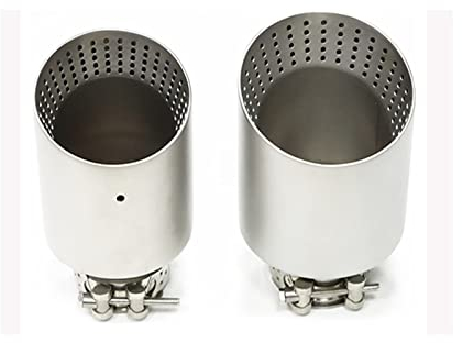 Auspuffblende 1 Stück Matt Edelstahl Auto Schalldämpfer Spitze Auspuffanlage Universal Auspuffrohr 60 Mm 63 Mm Einlass Für Golf R Für GTI Auspuffspitze Auspuff Endrohr (Farbe : 7)