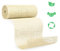 benycs Jute Tischläufer Rolle für Tisch- und Hochzeitsdeko, Tischband aus 100% Natur Leinen-Jutestoff, 30cmx10m (Weiß)