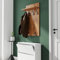 AKKE Garderobenpaneel Wandgarderobe Mit Ablage Wandpaneel Garderobe PVC Maxi Brunico-eiche 90cm x 60 cm