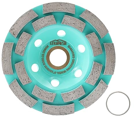 Diamant Schleifscheibe 100mm - Doppelreihe Diamant Schleiftopf für Beton, Granit, Marmor, Mauerwerk, Betonschleiftopf, LEKOMESH