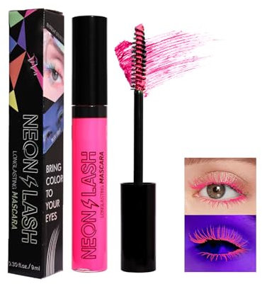 Mascara Colorato HOUSN Mascara Colorati per Ciglia, Mascara Rosa, Mascara Waterproof, Mascara Volumizzante, Mascara Impermeabile Colorato Arcobaleno, a Lunga Durata, a Prova di Sbavature #04