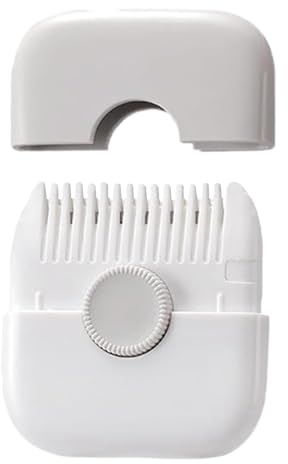 awakentti Recortadora de pelo de puntas abiertas, para recortar y organizar flequillo, recortadora de pelo de doble cara con puntas abiertas para niños, mujeres y niñas (gris)