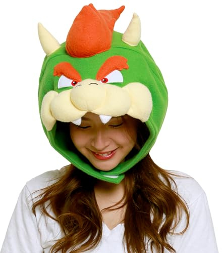 SAZAC Kigurumi Mütze - Super Mario Brothers Bowser - Gemütliches Kostüm, Beanie-Mütze