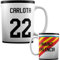 Taza Personalizada del Valencia con Nombre - Valencia- Equipo de Fútbol - Taza Cafe - Regalo Original - Cerámica Blanca