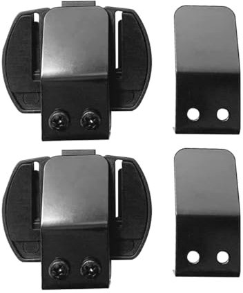 QSPORTPEAK 2pc Clip de Montage pour Casque de Moto à interphone V6/V4