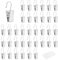 WACH AUF 100 Pezzi Pinze per Tende, Clip per Tende Con Ganci in Acciaio Inox, Gancio per Tenda Multifunzione, Anelli per Tende Con Ganci per Foto, Tende, Fili Luminosi, Decorazioni per La Casa