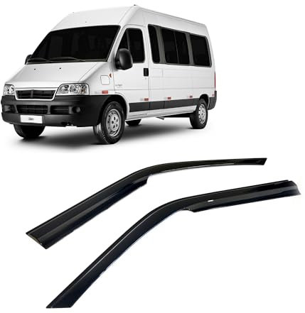 Rumplex Windabweiser Luftabweiser Regenabweiser Seitenfensterabweiser Kompatibel mit FIAT Ducato 2006-2024 Autofenster Regenschutz Regenabweiser Anklebbare Deflektoren 2 Stück