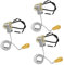 Gadpiparty 3pcs Dimmable Pull Cord Switch Chrome Light Pull Switch for Wall and Ceiling Lighting
