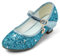 Cheerful Mario 5-10 Anni Scarpe Principessa Bambina Eleganti Glitterate Ballerine con Tacco per Ragazza Blu 29EU