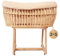Geuther Schaukelwiege Rocker | Rattan Babykorb & Untergestell mit Schaukelfunktion | Hochwertige Babywiege für Neugeborene | Beistellbett Baby | Baby Bett Komplett Set | Stubenwagen Baby, Beige