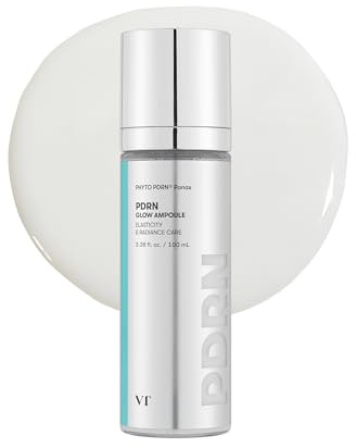 VT COSMETICS PDRN Glow Ampoule, Tief Hydratisierendes Gesichtsspray, Veganes Leichtes Serum, Auffüllende Wirkung, Parfümfrei, Koreanische Hautpflege, 100 ml