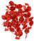 UKCOCO 60piezas Banderas Miniatura Plástico Para Diorama Y Decoración De Mesa Bandera Nacional Roja Simuladora Para Escenas De Exhibición Simulación
