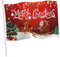 Bandera de Navidad Feliz navidad Santa Claus Bander Banner Banner de decoración de Bandera