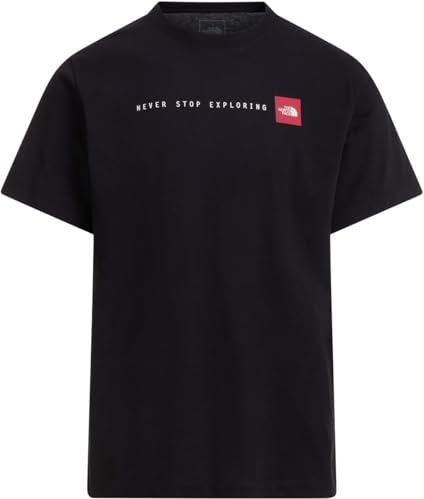 THE NORTH FACE - Herren Never Stop Exploring Regular Graphic T-Shirt - Weicher Baumwoll-Polyester-Mix - Wasserbasierter Grafikdruck