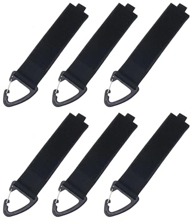 6 Stück Kabelorganisator mit Verlängerungskabel Haltern & Haken, Verlängerungskabel Organizer, Organizer Garage, Robuste Klettbänder für Kabel, Schläuche und Mehr, für Werkstatt, Garage und Wohnmobil